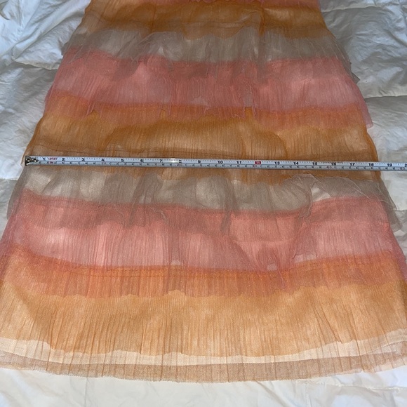 Lover+Friends tiered muli color tulle dress spaghetti straps fully size Small. - Picture 6 of 11